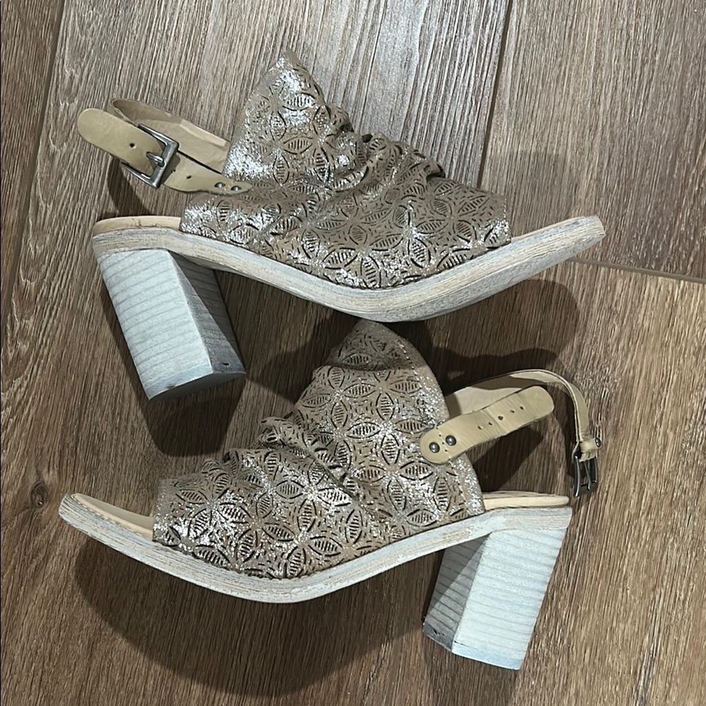 Naughty monkey brand Elegant Beige Women's Heeled Sandals. New